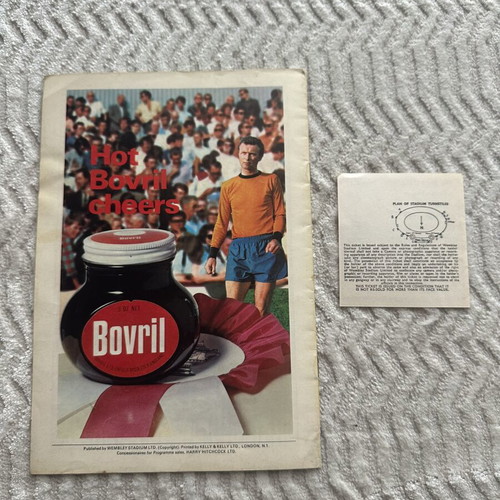 Panathinaikos Ajax European Cup Final 1971 match program used