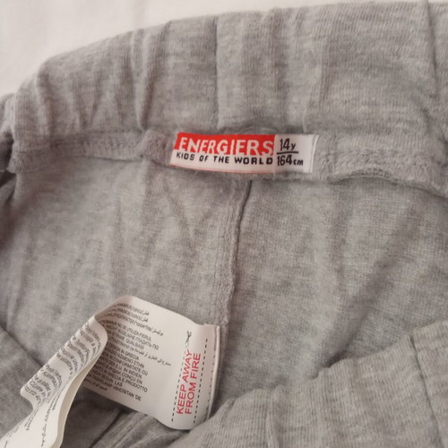 Energiers sports set new, size 14 years, grey
