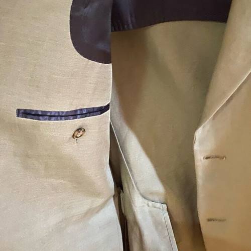 Mango Slim Fit Men's Jacket Size 50 Khaki like new