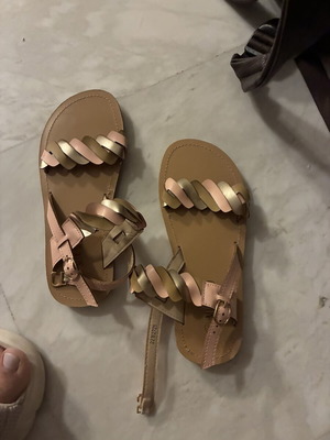 Mix Mind sandals Lapin kids, size 33, pink and gold