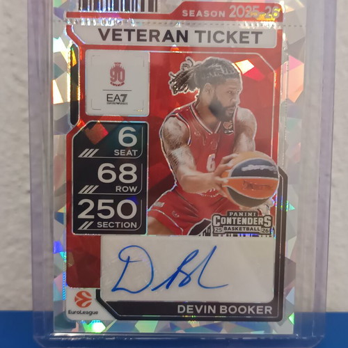 Panini Contenders Euroleague 25-26 Devin Booker Auto /23 like new