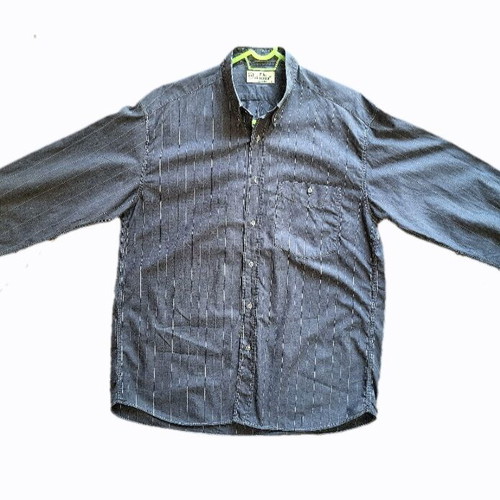 Vintage Exclusive 90s Shirt Filo di Scozia like new, charcoal striped, size L