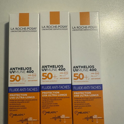 La Roche Posay Anthelios UVMune 400 Anti-Dark Spots Fluid SPF 50+ new, 3x15ml