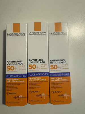 La Roche Posay Anthelios UVMune 400 Anti-Dark Spots Fluid SPF 50+ new, 3x15ml