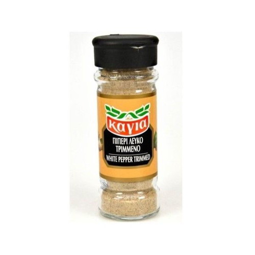 White Pepper Trimmed KAGIA 58g Glass Jar new
