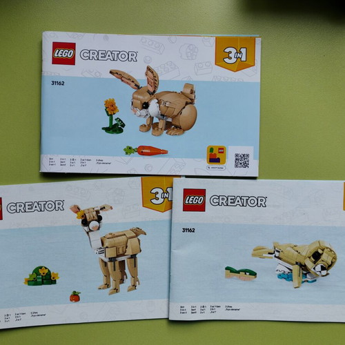 Lego Creator 3 in 1 31162 like new, 326 pieces