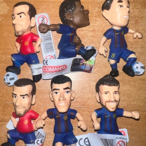 Leo Messi Barcelona Football Figures set of 17, like new
