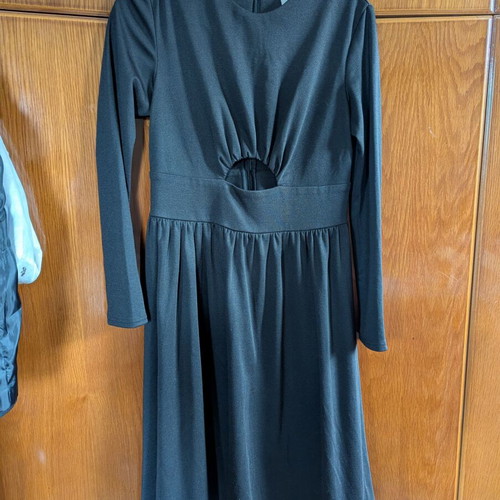 Karavan black dress like new with underbust cutout