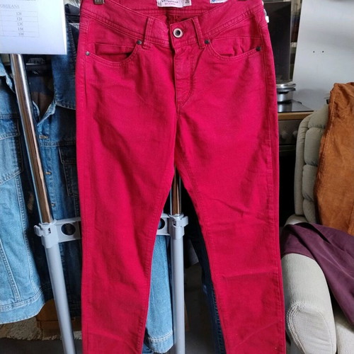 Omjeans women's red denim pants new