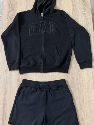GAP jacket and Name It shorts set like new, black, 10-12 years