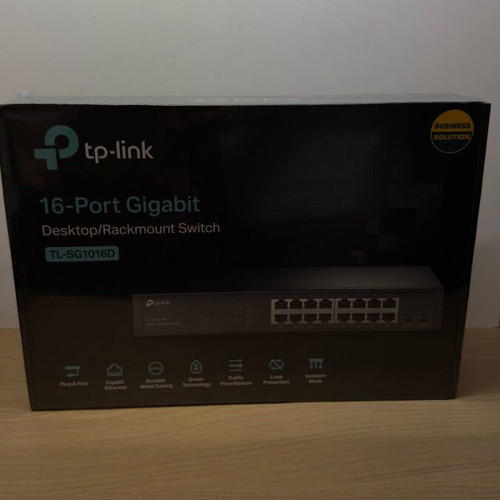TP-LINK TL-SG1016D v7 Unmanaged L2 Switch with 16 Gigabit Ethernet Ports