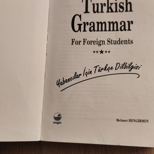 Turkish grammar book like new, English explanations