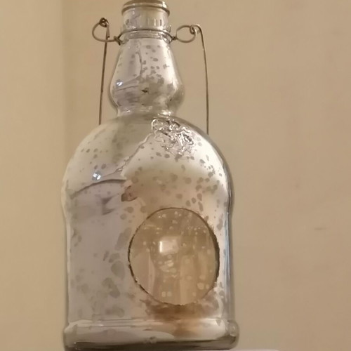 Glass decorative candle holder for tealight new, 20 cm height