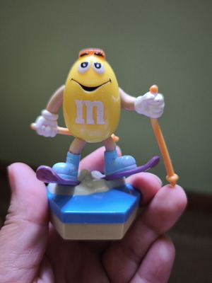 M&Ms Yellow Character Vintage Figure Used