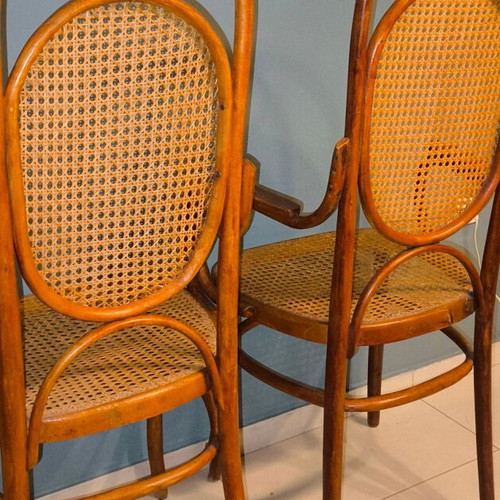 Viennese Thonet style chairs used, set of 2