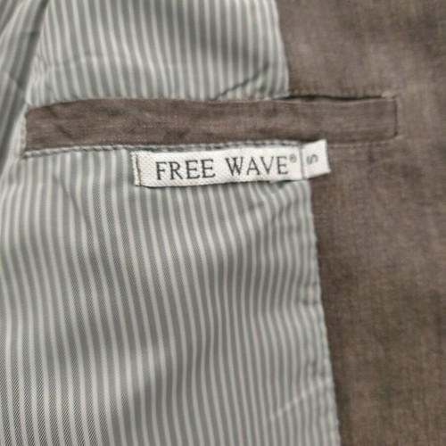 Mens Linen Blazer Free Wave grey size Small like new