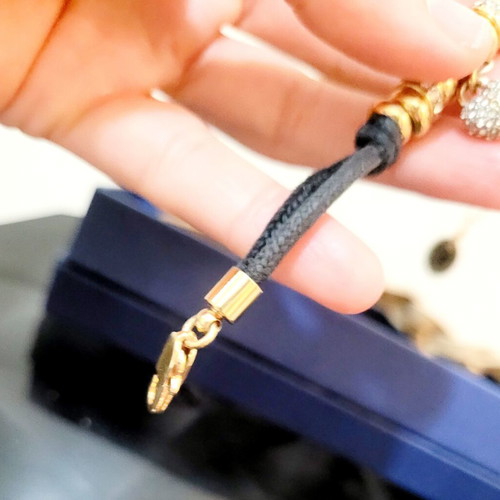 Juicy Couture Heart Bracelet like new, black and gold