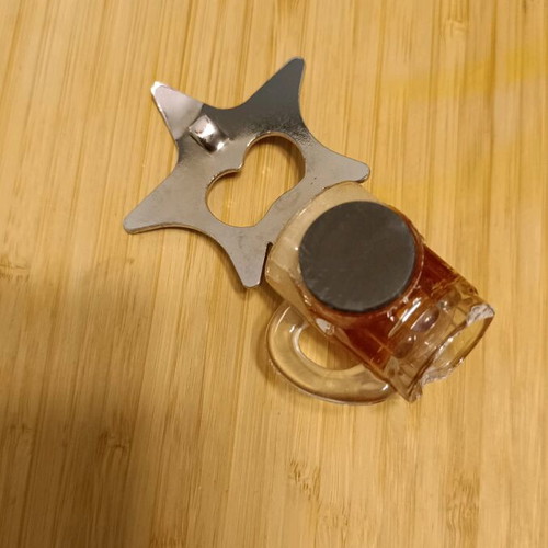 Bottle opener with fridge magnet vintage, new