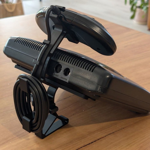 3D Printed Βάση Κονσόλας και Χειριστηρίου με Cable Management για Sega Genesis 2 - Megadrive 2 καινούργιο