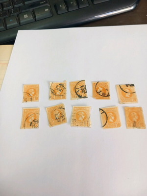 Hermes small heads stamps used, set of 10