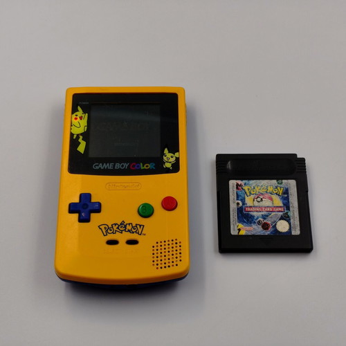 Nintendo Game Boy Color Pokémon Pikachu & Pichu Edition with Pokémon TCG cartridge