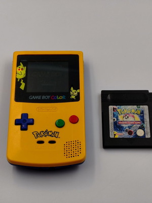 Nintendo Game Boy Color Pokémon Pikachu & Pichu Edition with Pokémon TCG cartridge