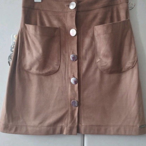 Matis mini skirt used with buttons and velvet look