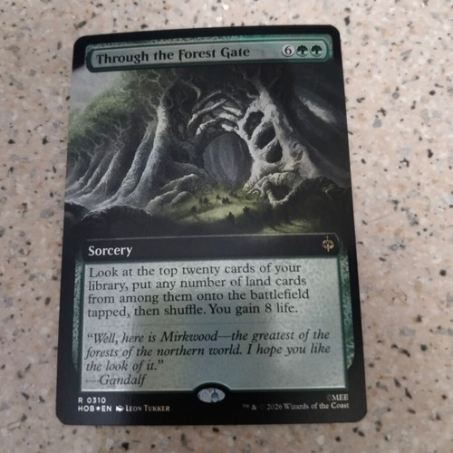 Magic the Gathering Through the Forest Gate foil card new