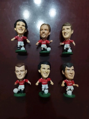 Corinthians Manchester United figures used, set of 6