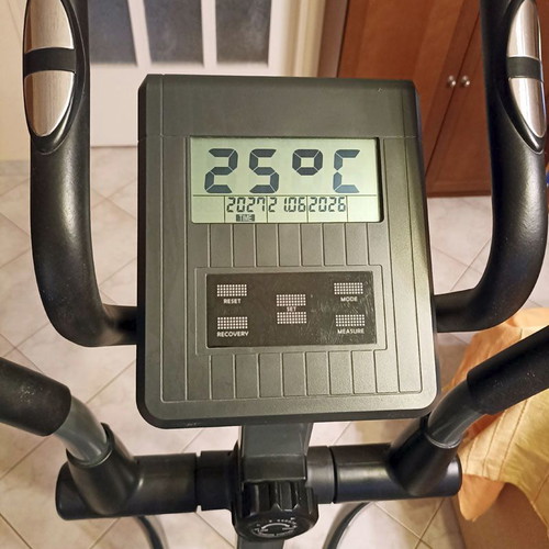 X-FIT Flexy elliptical machine used with LCD console