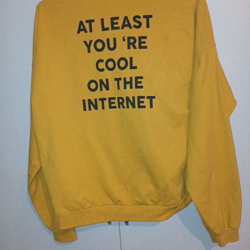 Pink Woman Yellow Crop Sweatshirt GRLS CLUB size M new