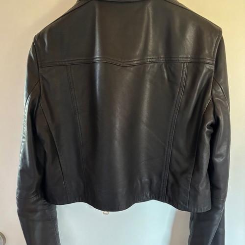 AllSaints Elora Women’s Leather Biker Jacket like new, black, size L