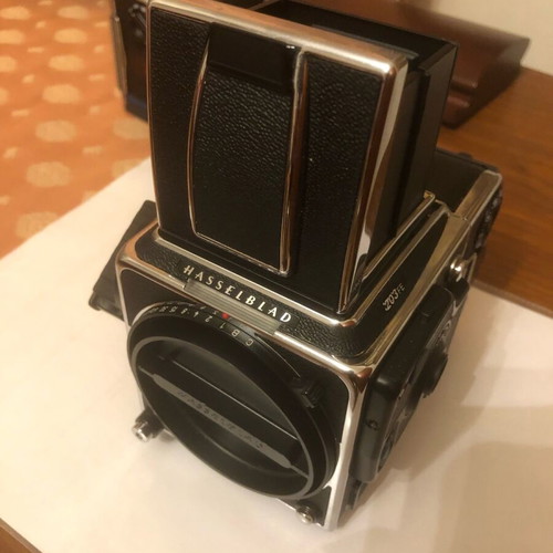Hasselblad 203 FE new with two unused backs