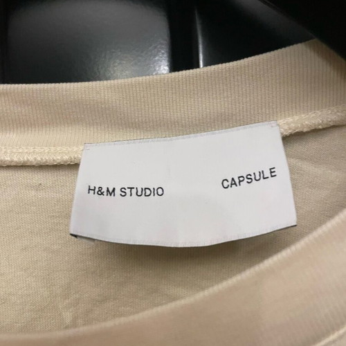 H&M Capsule One Shoulder Blouse like new, beige, size XL