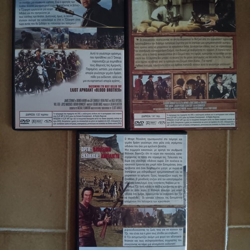 Western DVDs 3 like new, nearly unused with subtitles