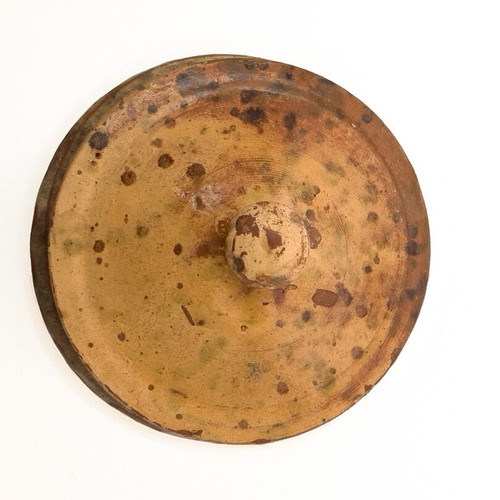 Cycladic clay pot 25 cm used with crack but not broken