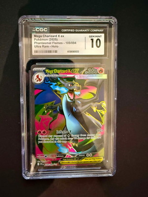 Pokemon Mega Charizard X ex #109 Phantasmal Flames card new