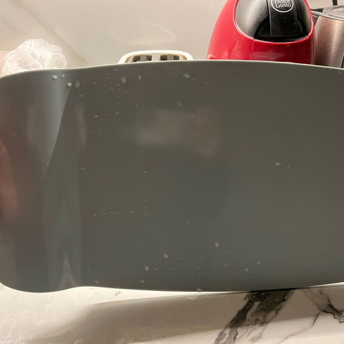Set of 2 modern baby blue and white serving trays like new