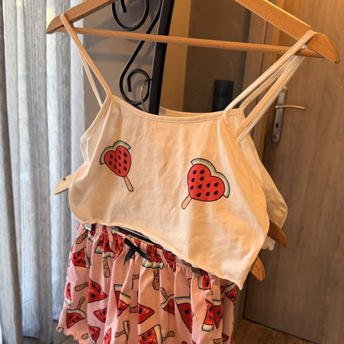 Summer pajamas with watermelon print, XS