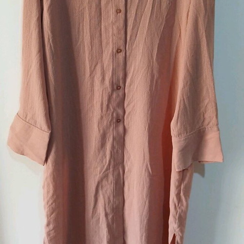 Dress with buttons H&M like new, beige and orange, size S