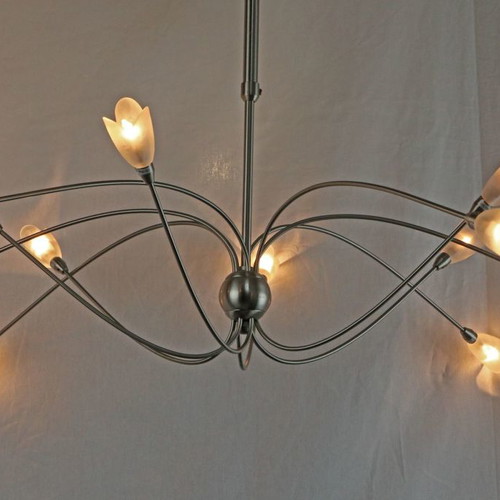 Dodekafoto ceiling light nickel with matte glass new