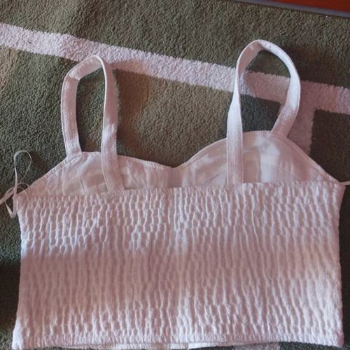 Bershka women's top new, size medium, white
