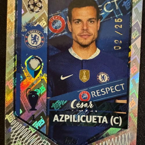 Topps Champions League 2022/23 Black Diamond Sticker numbered 02/25