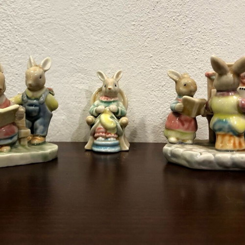 Vintage porcelain figures by Albert Kessler, set of 3, like new