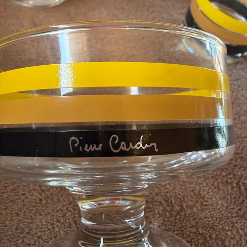 Vintage Pierre Cardin glassware set like new