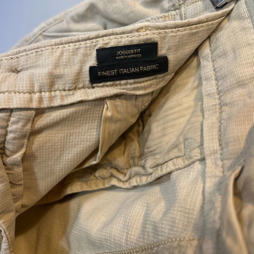 Massimo Dutti Men's Jogger Fit Pants Beige Like New