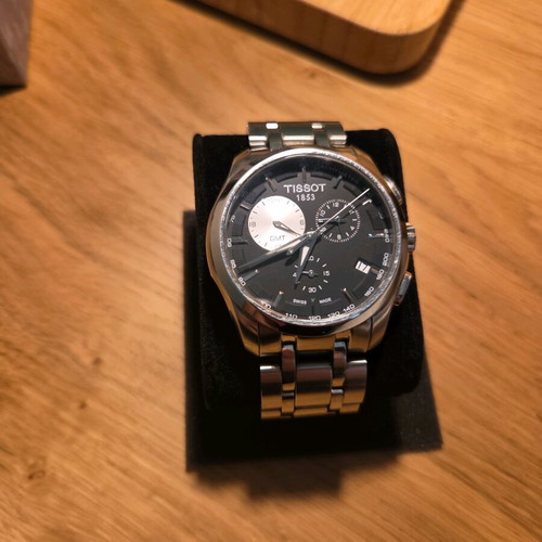 Tissot Couturier GMT Black Dial ρολόι σαν καινούργιο