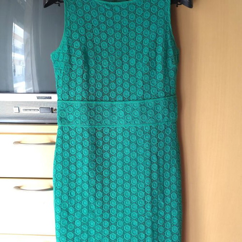 Mango lace dress, green, size L