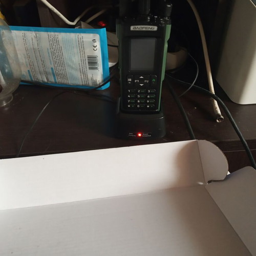 Baofeng UV32 GPS new VHF/UHF with case and charging dock