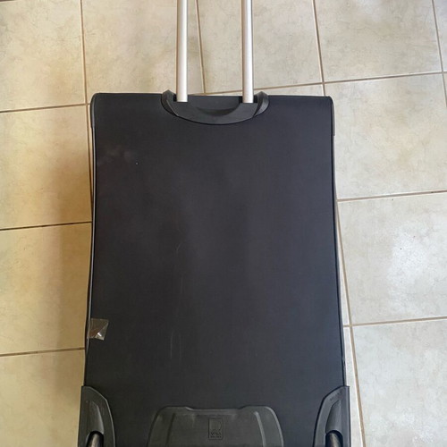 Delsey medium suitcase used, black